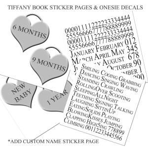 TIFFANY SAMPLE PAGE STICKERS